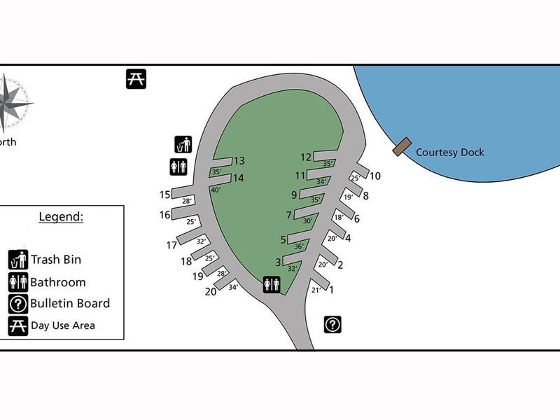 Hawk Creek CG Site Map
