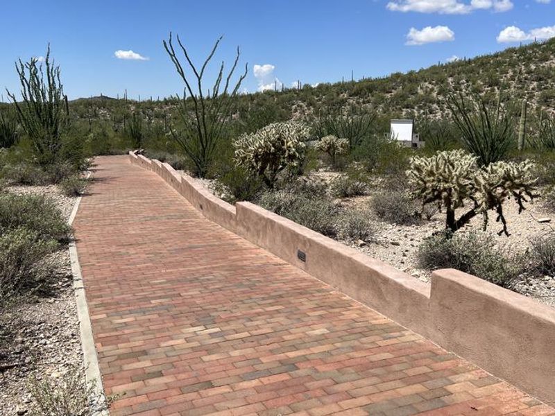 The ADA accessible trail to the amphitheater at TWIN PEAKS CAMPGROUND