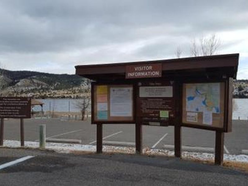 Fee station at Clark's Bay