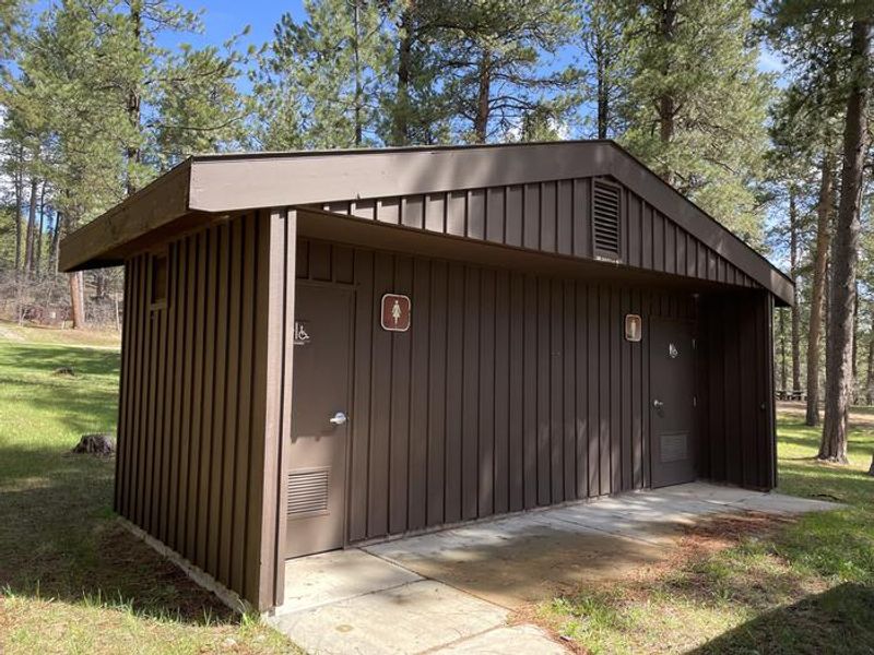 Bathroom Facility Located in the Campground