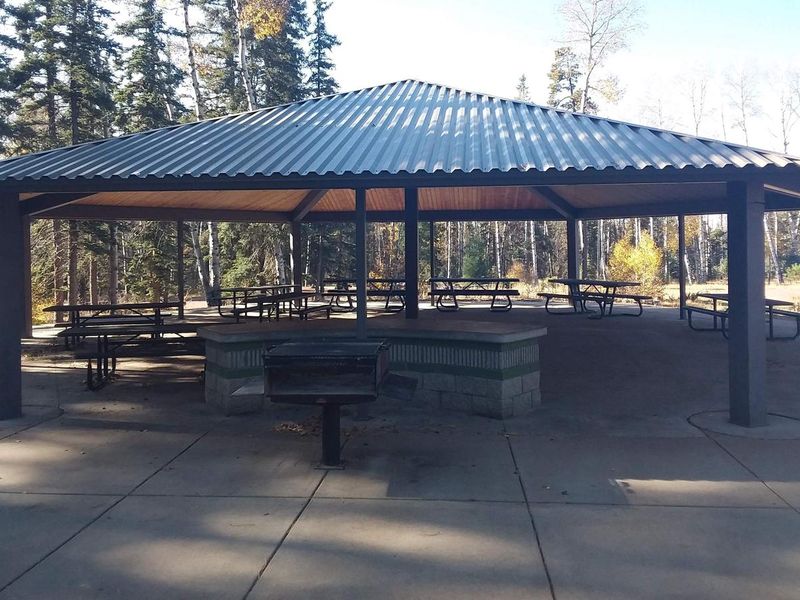 Apache Trout Campground group site ramada