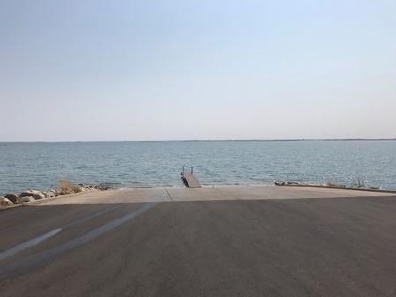 Boat Ramp at East Totten Trail Campground on Lake Audubon