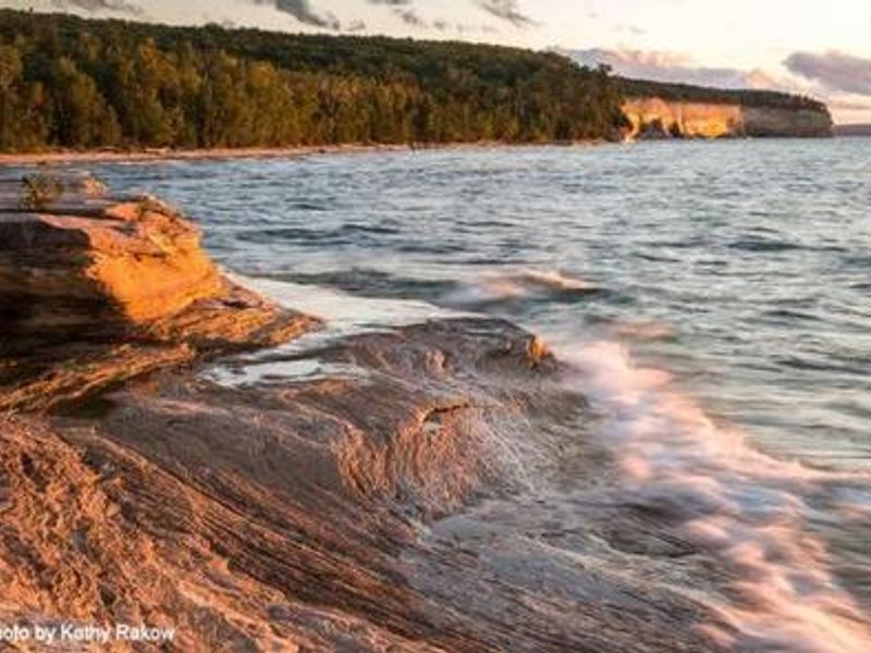 A picture looking west from Mosquito Beach