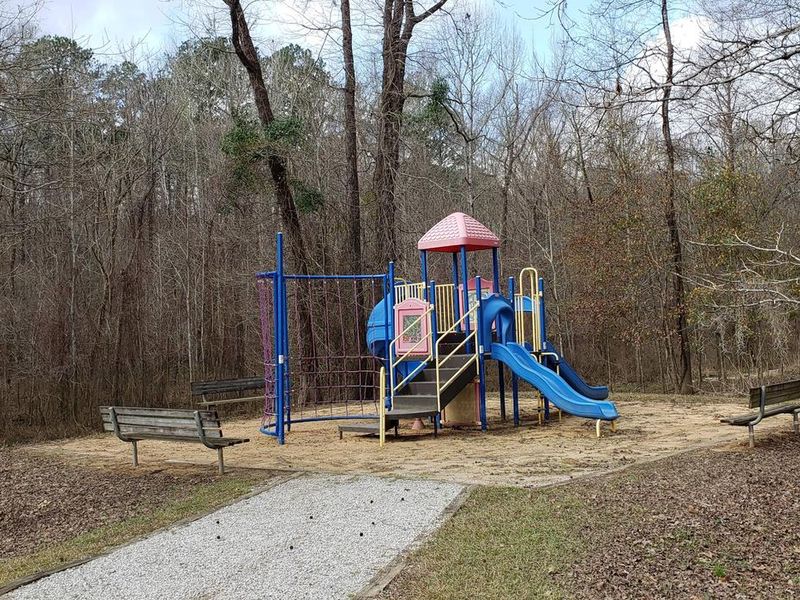 Playground inside campground