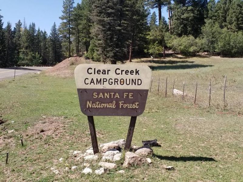 Clear Creek Campground Sign