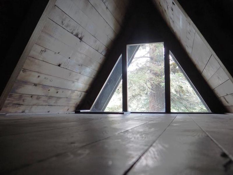 View from loft window of Mount Rynda Cabin