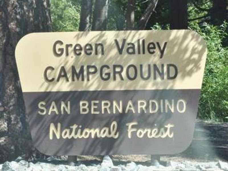 Green Valley Campground Sign