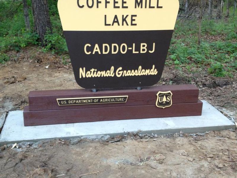 Coffee Mill Lake entrance