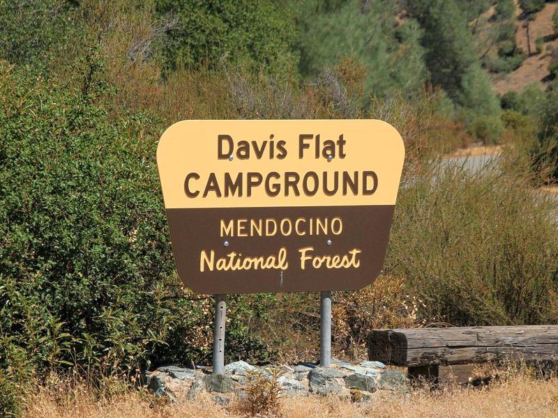 Davis Flat Campground Sign