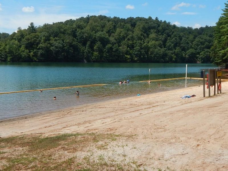 Horseshoe Point beach and swim area. 