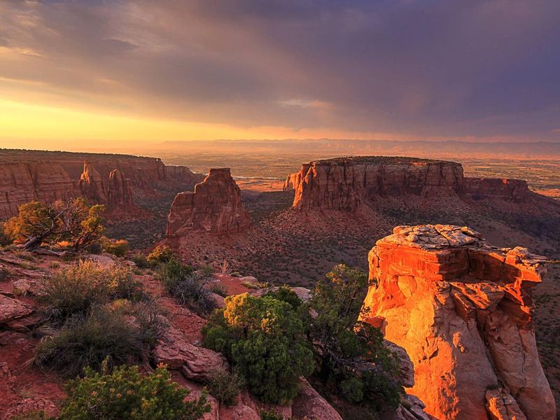 Sunset in Colorado National Monument