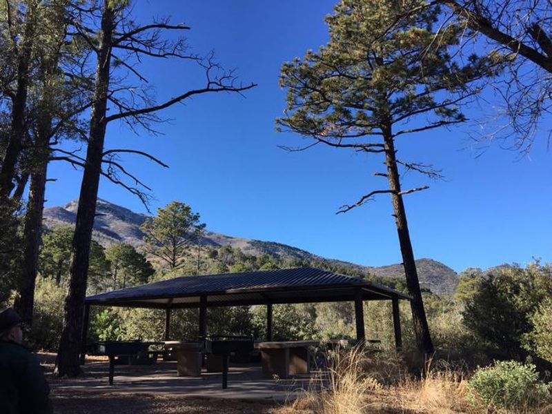 Large covered ramada with a gorgeous view