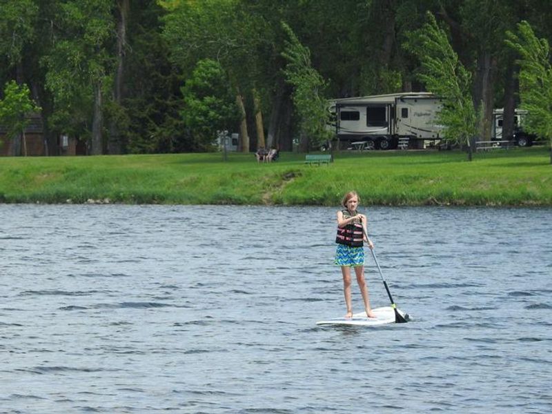 Paddling Lake Yankton