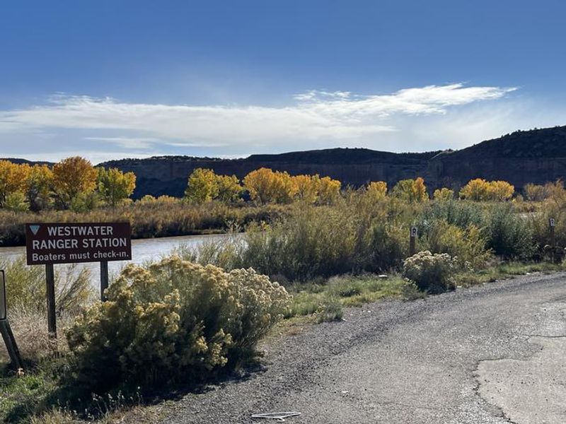 Entrance to Westwater Ranger Station and Campground on the Colorado River