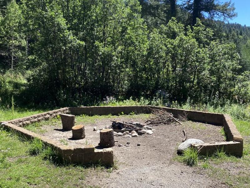 Group campfire area.