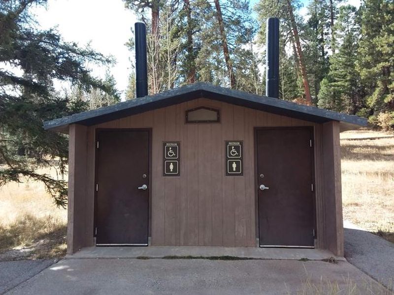 On-site vault toilets.
