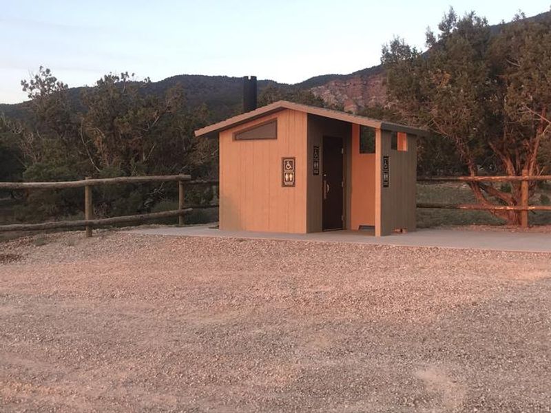Toilet for trailhead and campground use