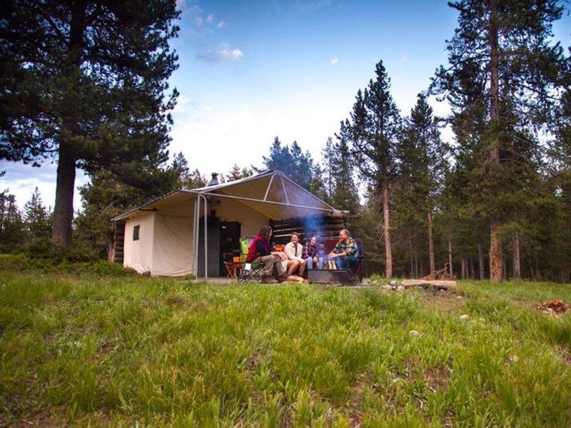 Think of Colter Bay Village as summer camp for the entire family. This lovely area is set on the shores of Jackson Lake, and offers practical amenities like laundry facilities, showers, restaurants and a grocery store, as well as purely-for-fun diversions like a marina, gift shop, visitor center, and horse corrals. 