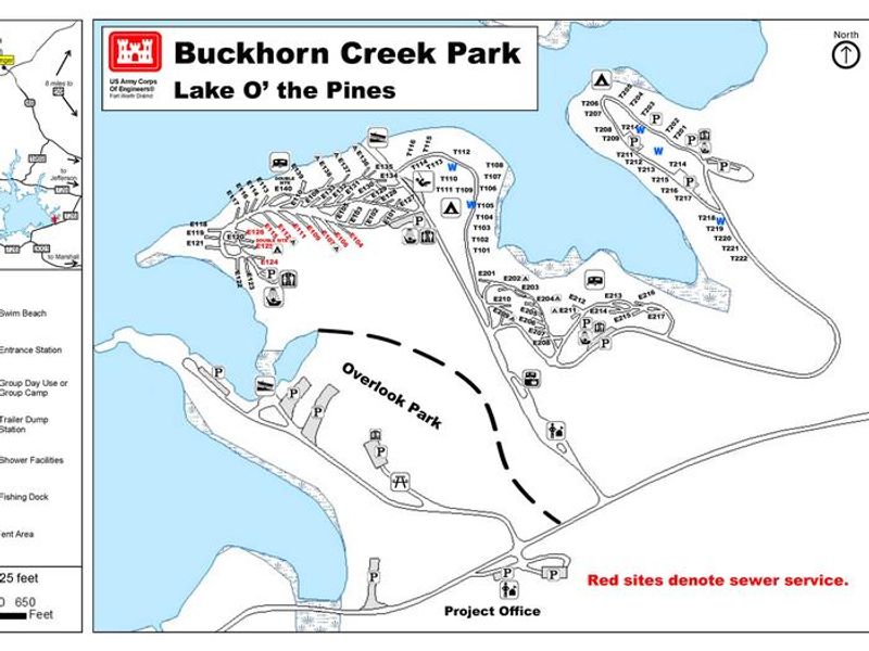 Buckhorn Brochure Map