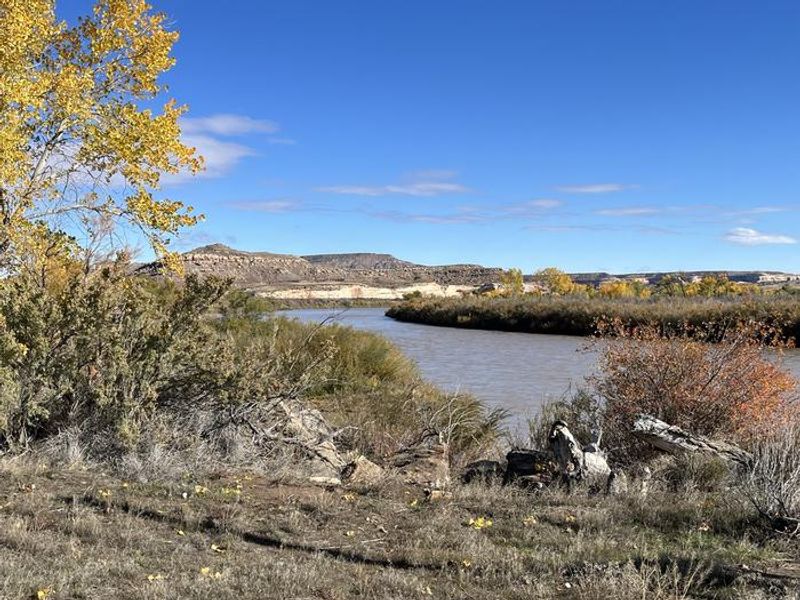Looking upstream Colorado River at the Westwater Campground