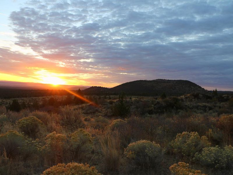 Sunrise over Lava Beds National Monument 