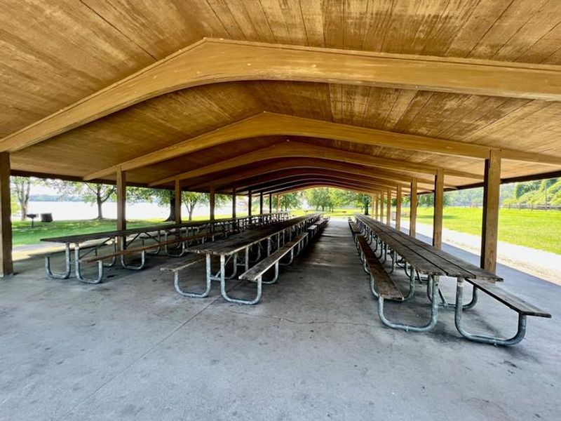 Seating Inside Shelter (Picnic Tables) Can Accommodate Up to 100 Visitors