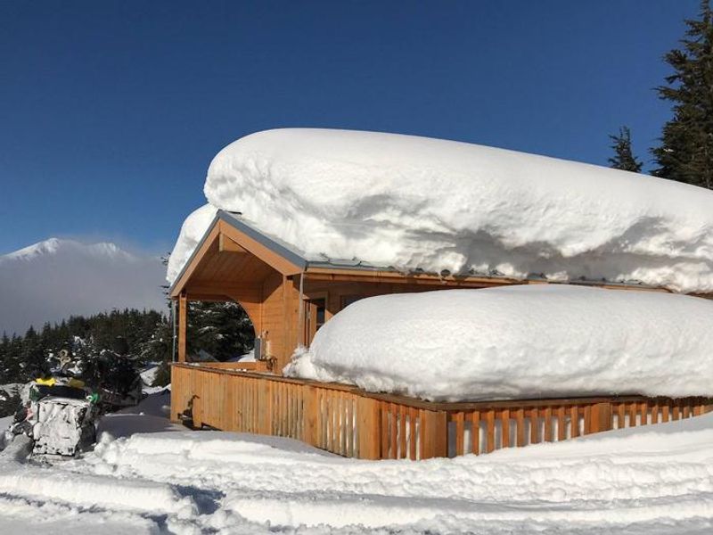 Spencer Bench cabin is a popular destination for a snowmobile-supported Cabin trip!