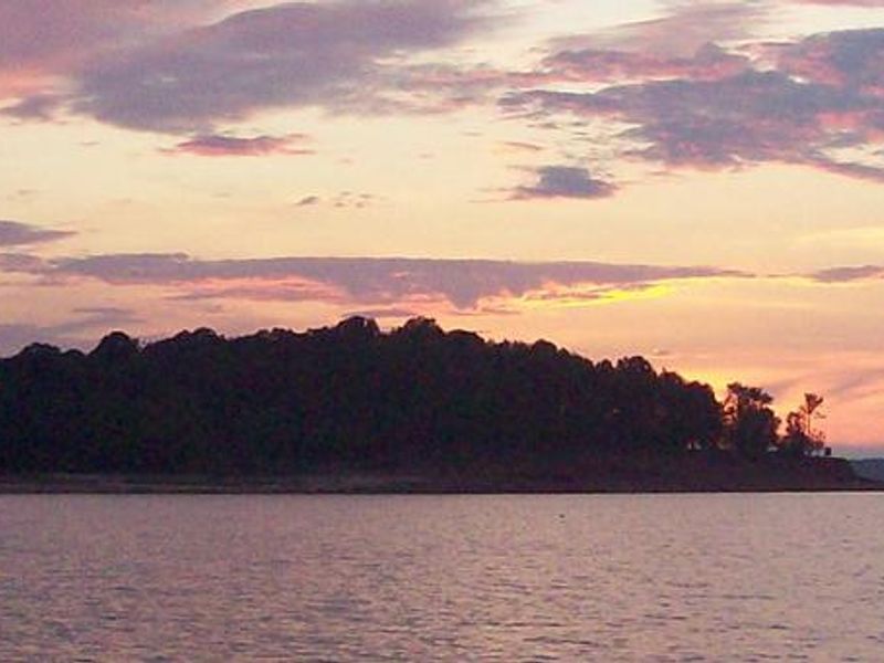 Sunset at Sardis Lake