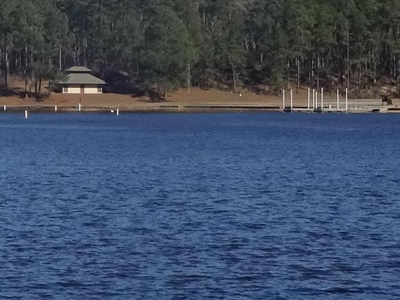 Parking lots and floating piers.