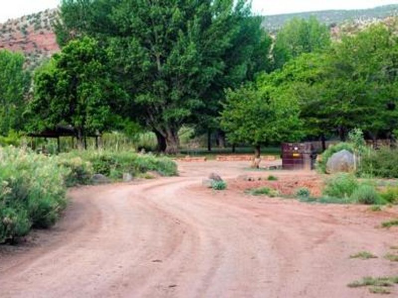 Dirt road leading to Group Campsite