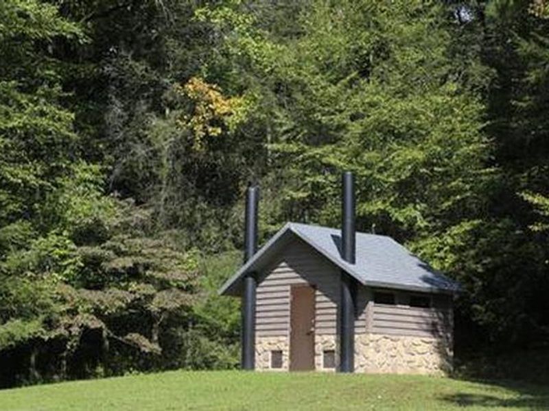 Pit Toilet at Upper Cove Creek
