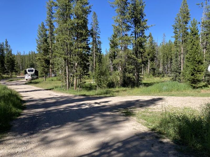 Photo of unshaded area in the campground.