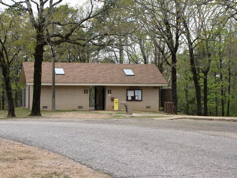 Campground restroom and shower building with heat and air conditioning.