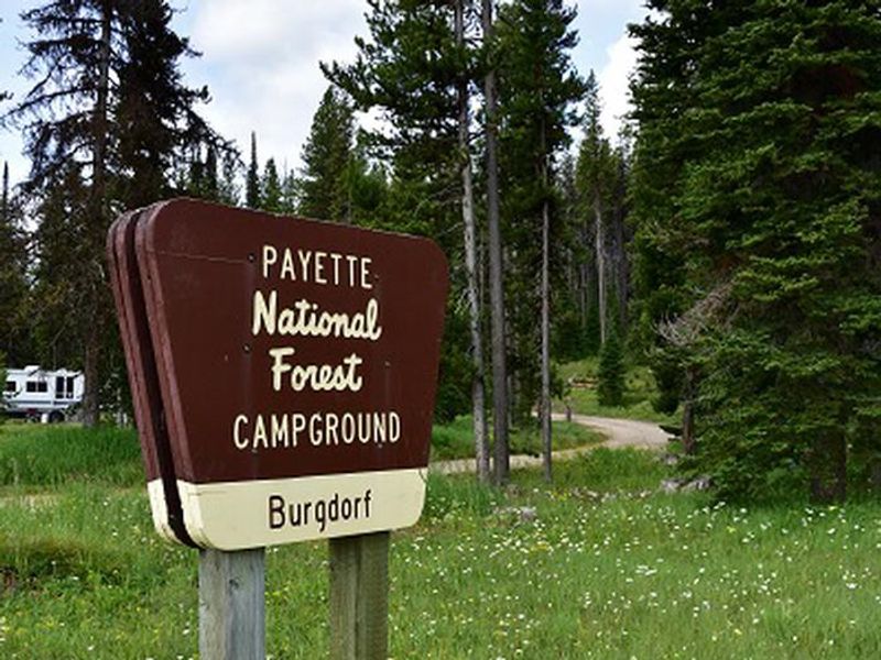 Campground sign