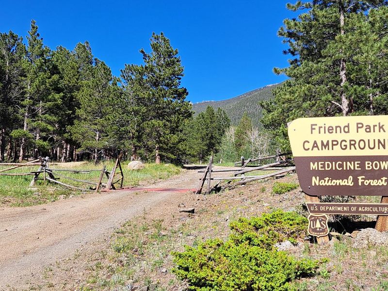 Friend Park Campground Site Sign 