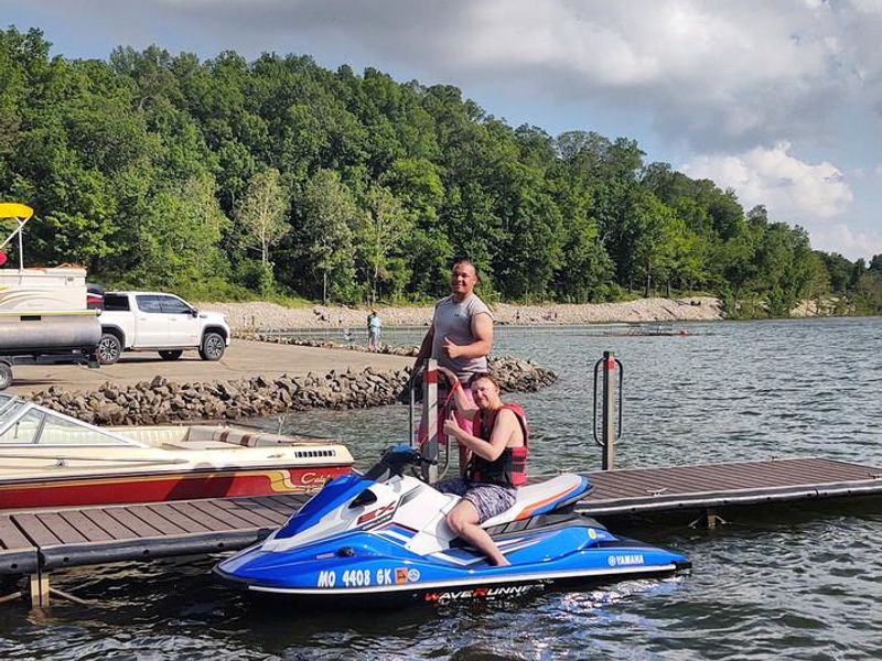 An accessible courtesy dock is available at the 2 lane boat ramp 