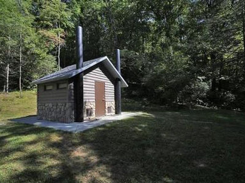 Pit Toilet at Lower Cove Creek