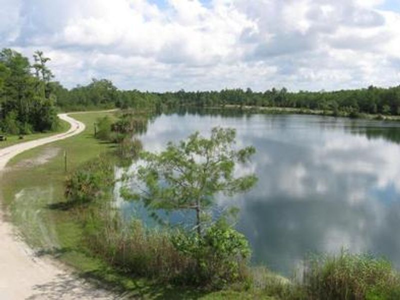 View of lake at Burns Lake Campground