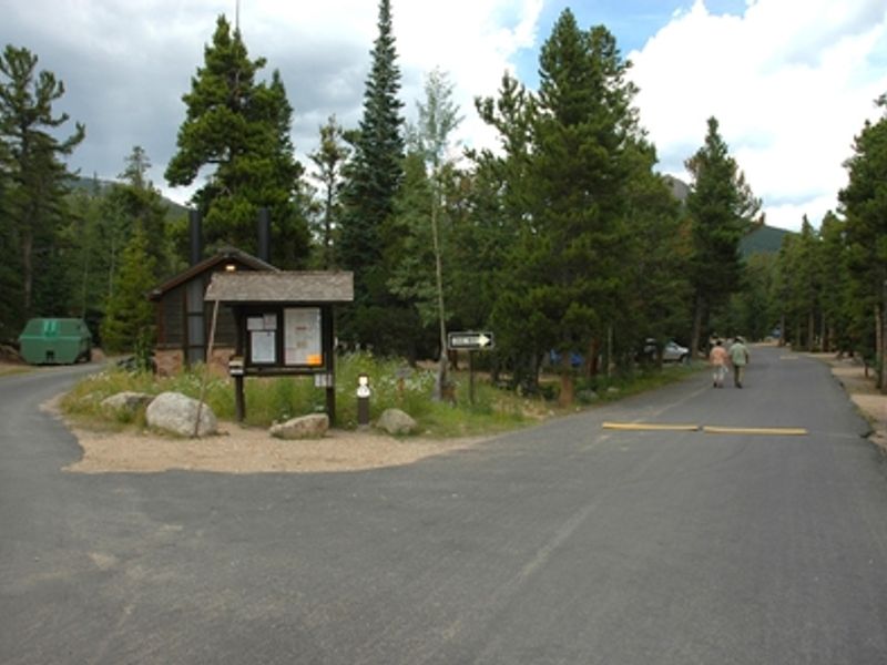 Longs Peak Campground has paved roads.