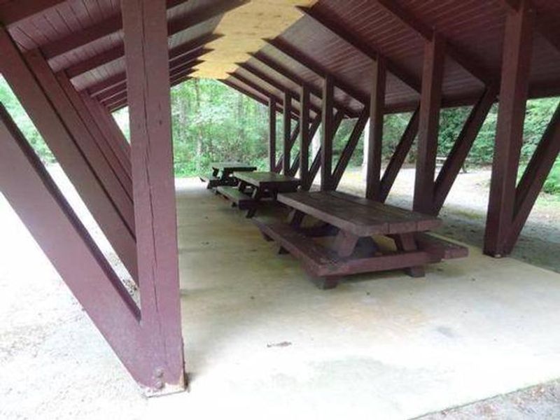 Houston Valley Pavilion picnic tables