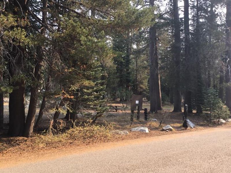 Parking on other side of road - no individual site parking spots