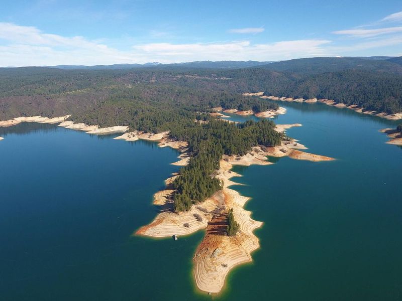 Aerial view of Bullards Bar Reservoir