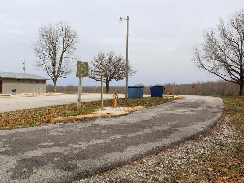 Crabtree Cove dump station and dumpster area