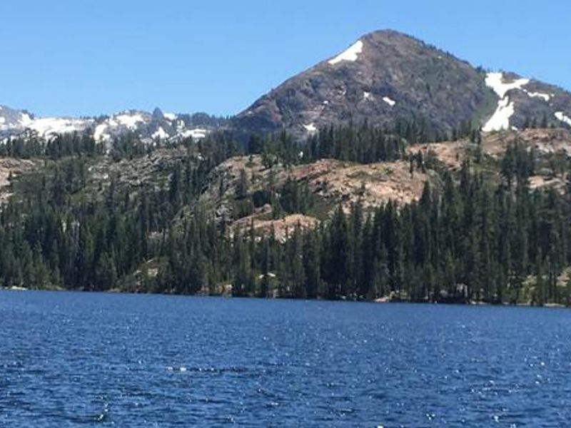 Early Season, Snow Topped Mountains
