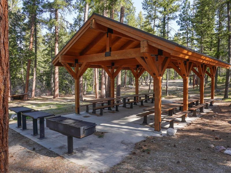 Pavillion and grills