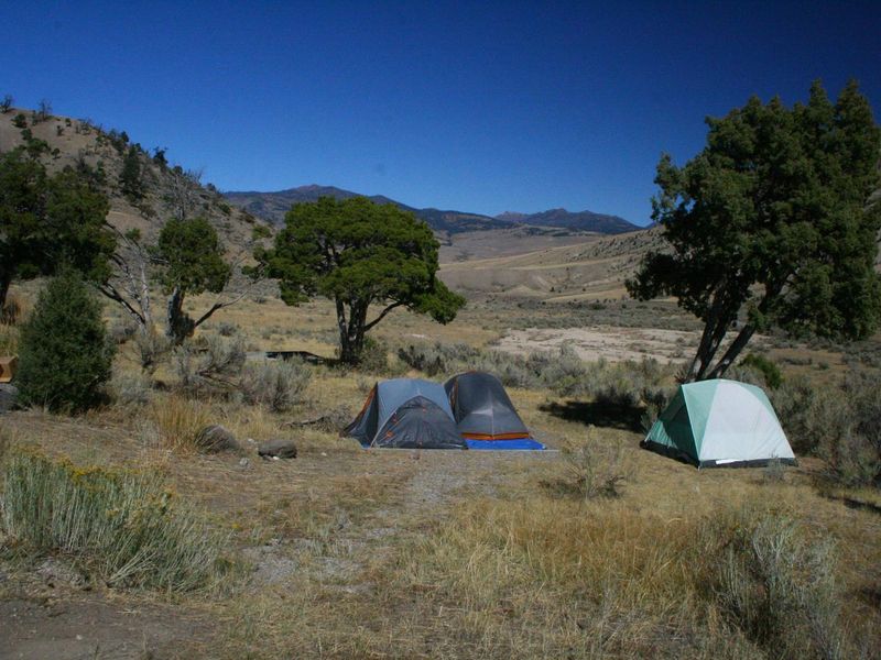 Mammoth Campsite #32, looking north
