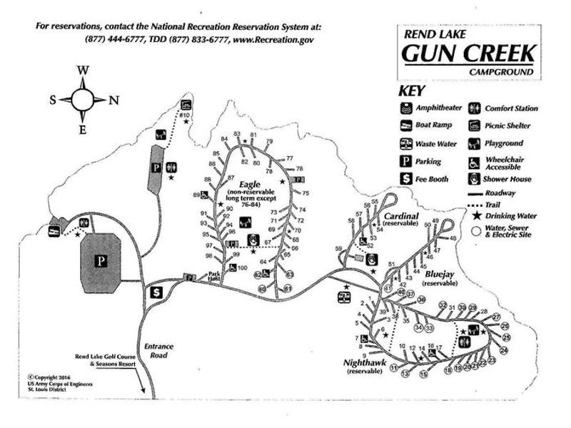 Gun Creek Campground Map