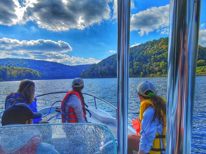 Boating with life jackets