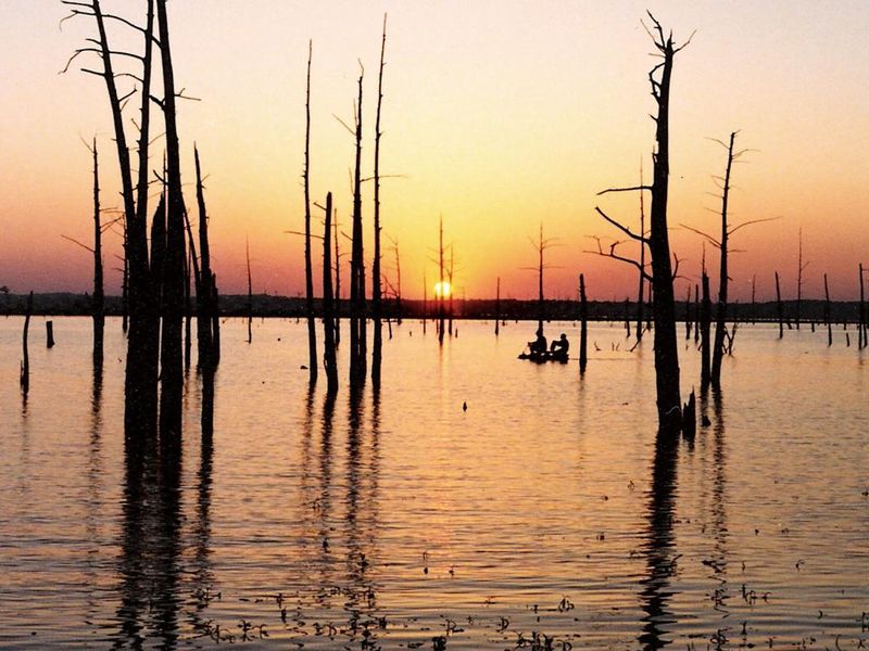 Sunset on Sardis Lake