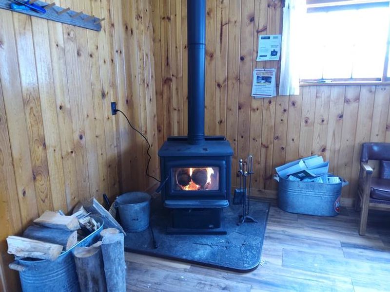 Main Room with Woodstove.